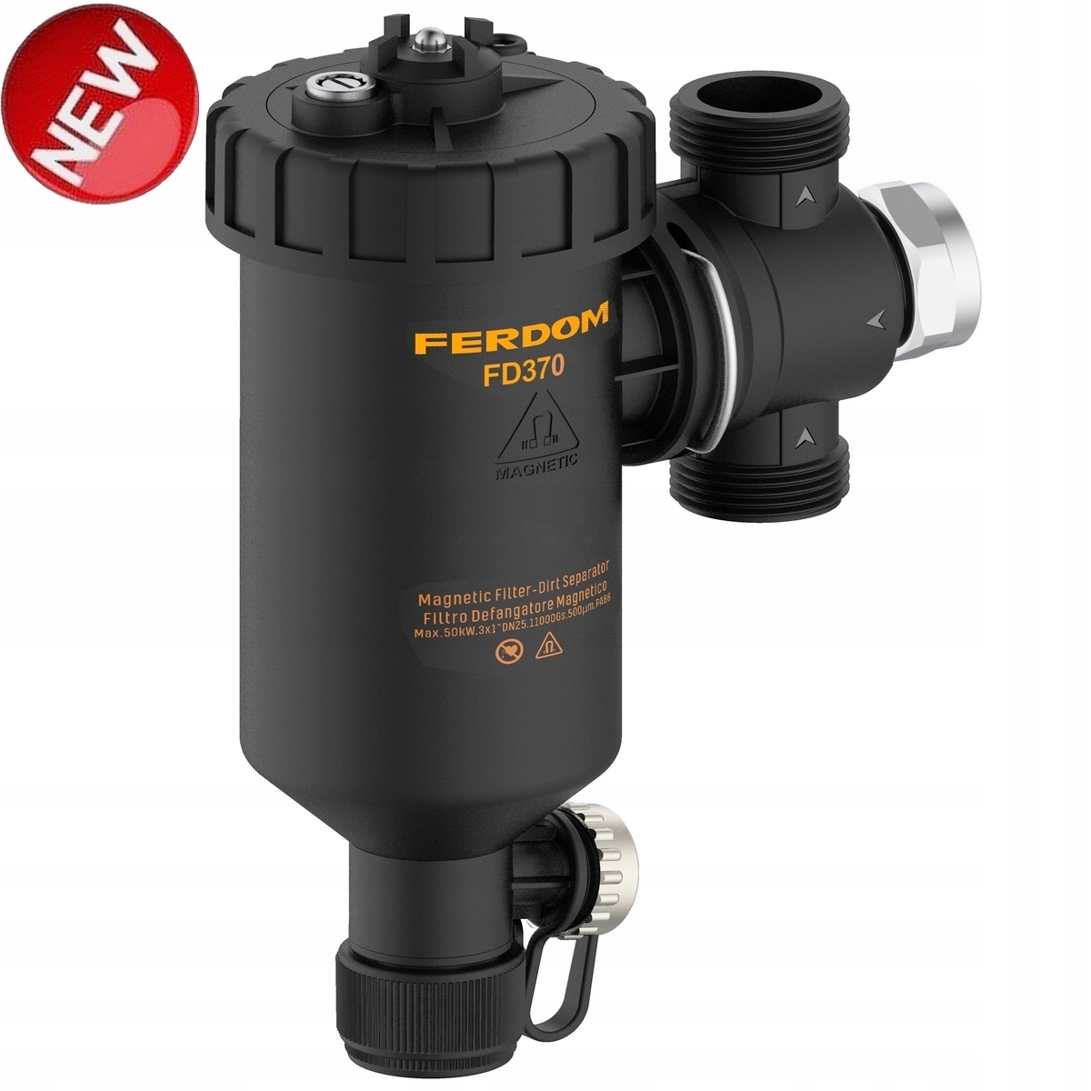 MAXIM magnetický filter-oddeľovač CO 1" x 3 11000Gs